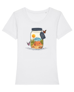 pentru aventurieri - Collect moments Tricou mânecă scurtă guler larg fitted Damă Expresser