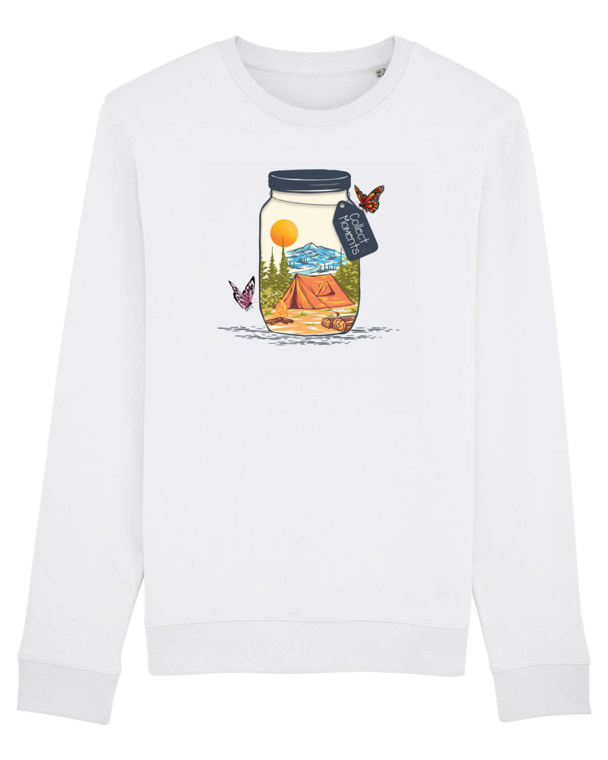 Bluză mânecă lungă Unisex Rise White