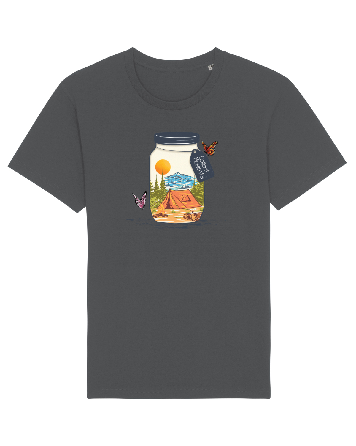 Tricou mânecă scurtă Unisex Rocker Anthracite