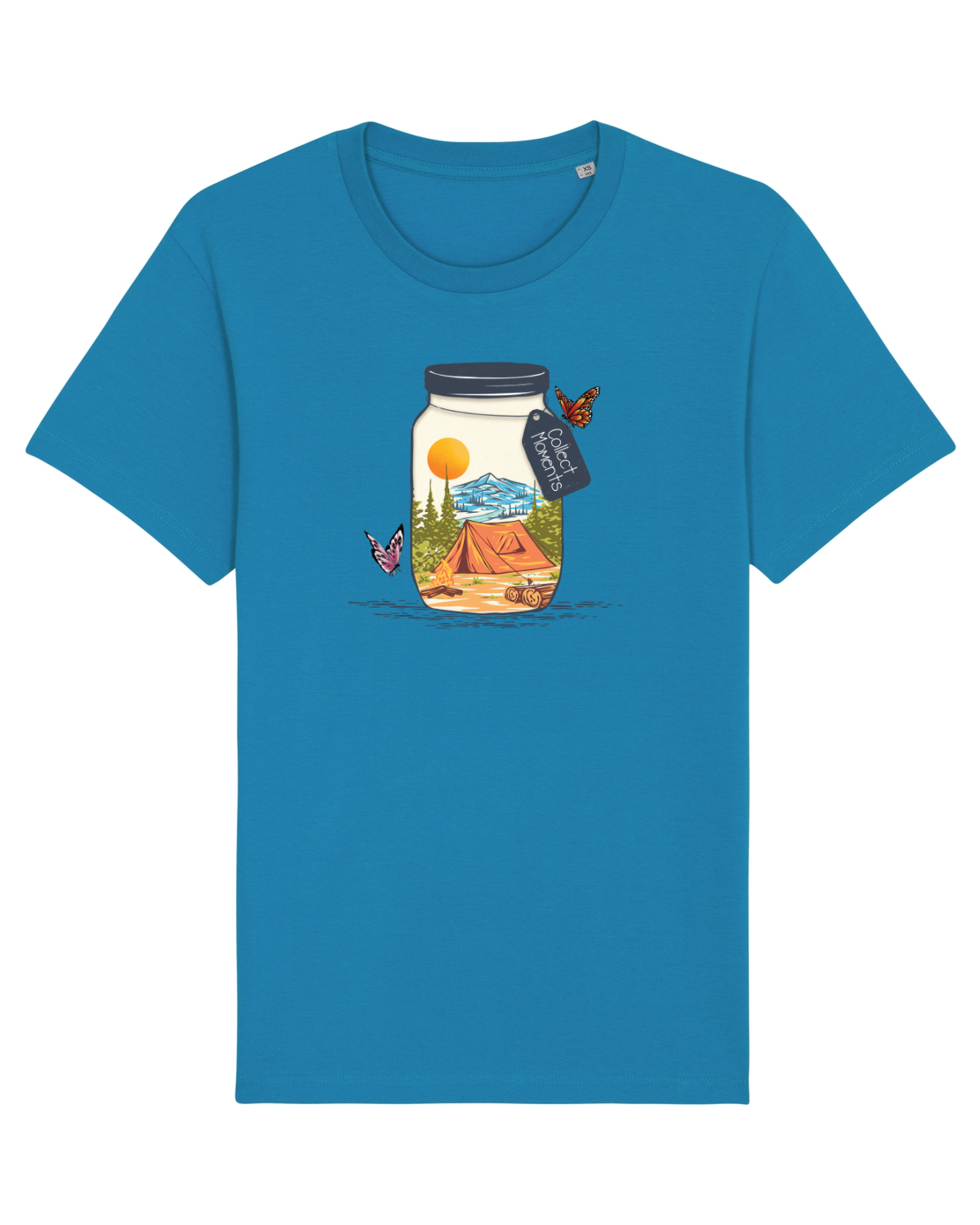 Tricou mânecă scurtă Unisex Rocker Azur