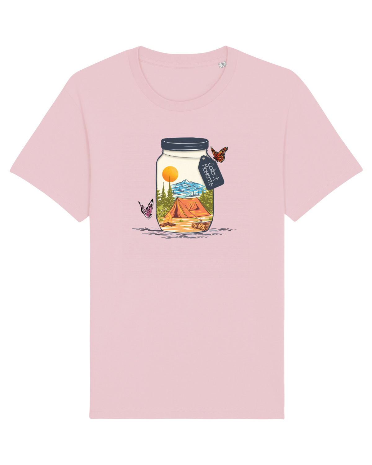 Tricou mânecă scurtă Unisex Rocker Cotton Pink