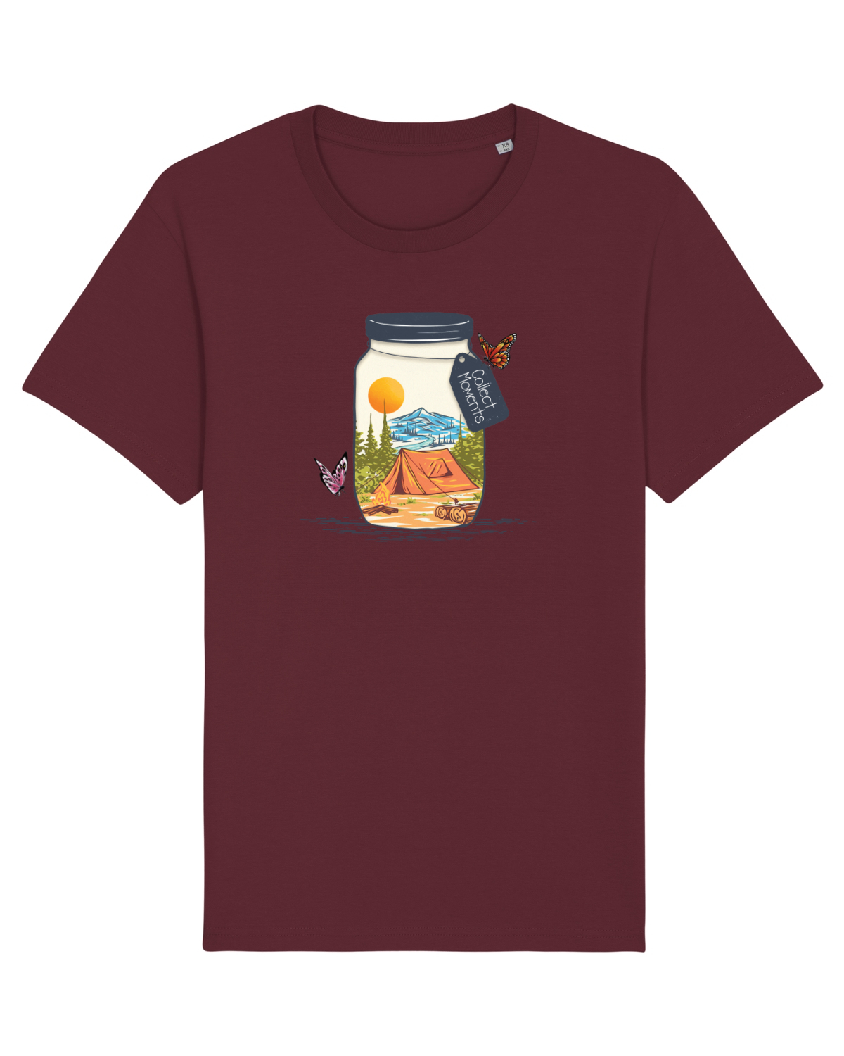 Tricou mânecă scurtă Unisex Rocker Burgundy