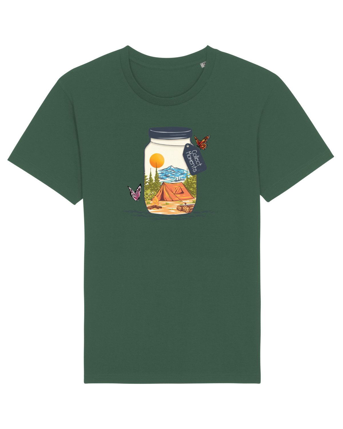 Tricou mânecă scurtă Unisex Rocker Bottle Green