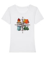 pentru aventurieri - Explore the great outdoors Tricou mânecă scurtă guler larg fitted Damă Expresser