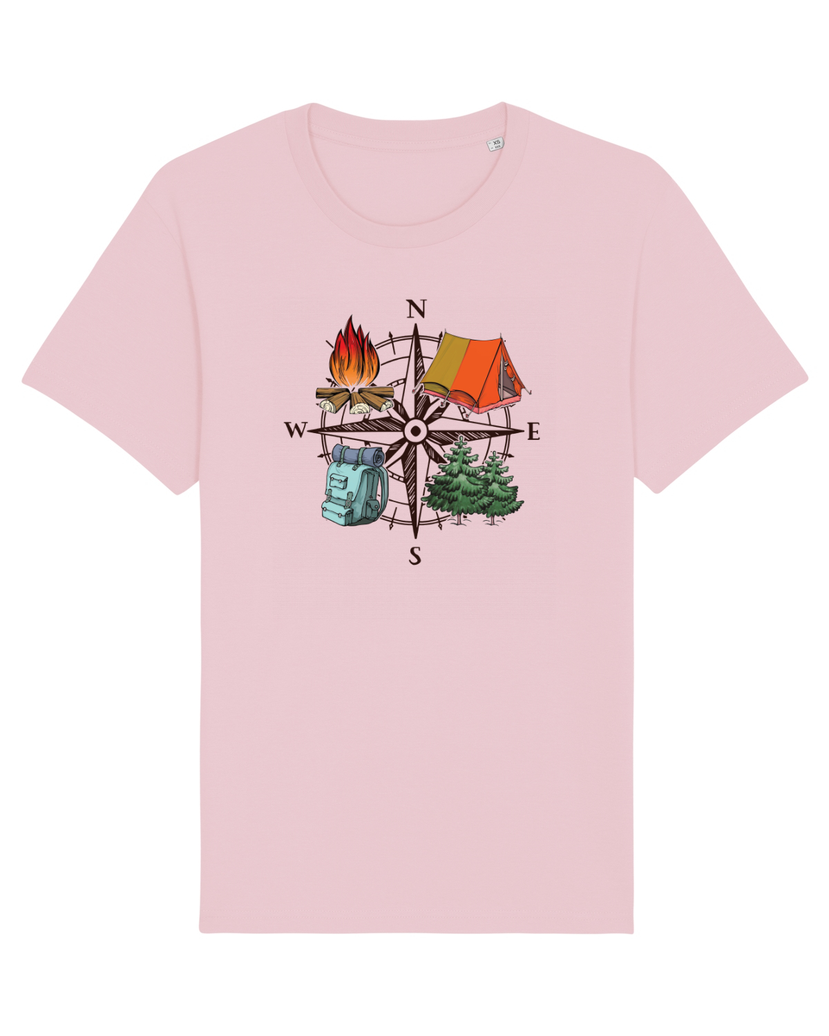 Tricou mânecă scurtă Unisex Rocker Cotton Pink