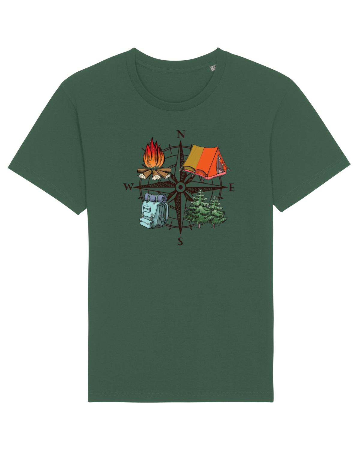 Tricou mânecă scurtă Unisex Rocker Bottle Green