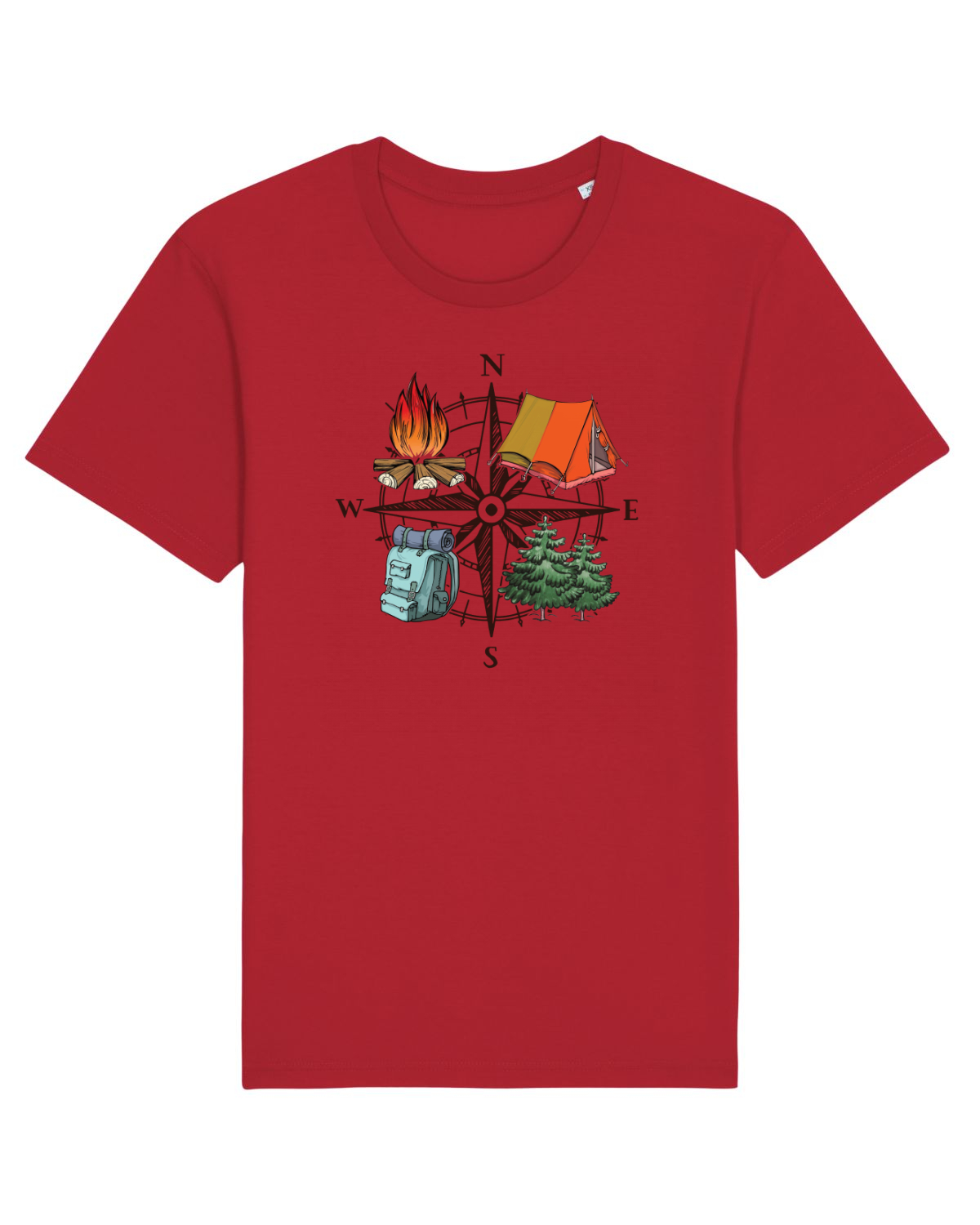 Tricou mânecă scurtă Unisex Rocker Red