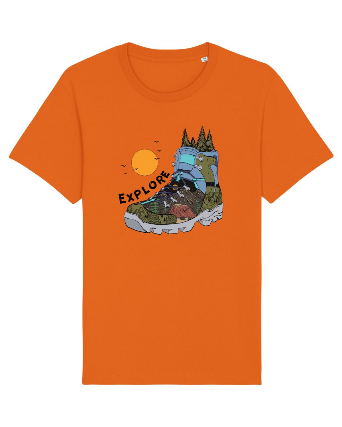 Tricou mânecă scurtă Unisex Rocker Bright Orange