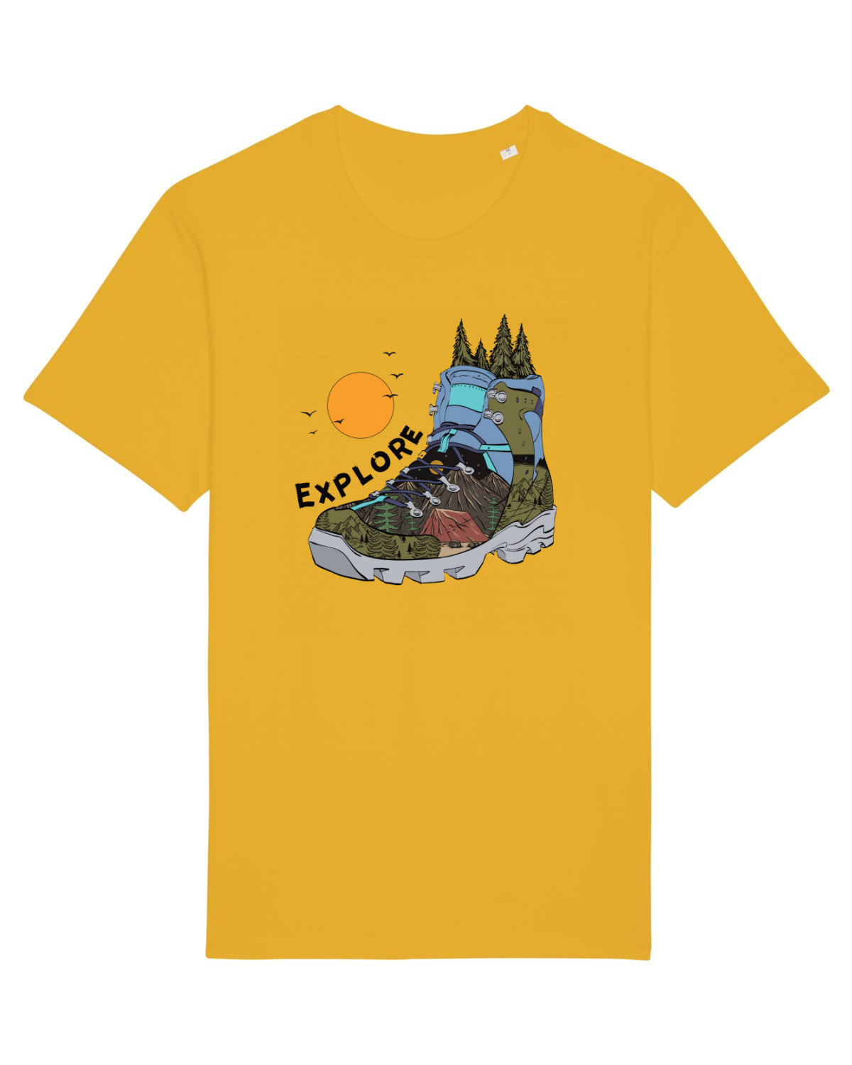 Tricou mânecă scurtă Unisex Rocker Spectra Yellow
