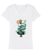 pentru aventurieri - Let the adventure begin Tricou mânecă scurtă guler V Damă Evoker