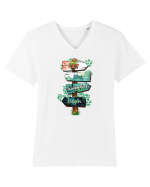 pentru aventurieri - Let the adventure begin Tricou mânecă scurtă guler V Bărbat Presenter