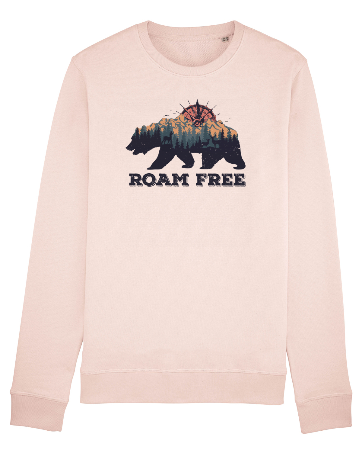 Bluză mânecă lungă Unisex Rise Candy Pink