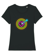 M-am îndrăgostit Tricou mânecă scurtă guler larg fitted Damă Expresser