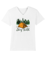 pentru aventurieri - Stay wild Tricou mânecă scurtă guler V Bărbat Presenter