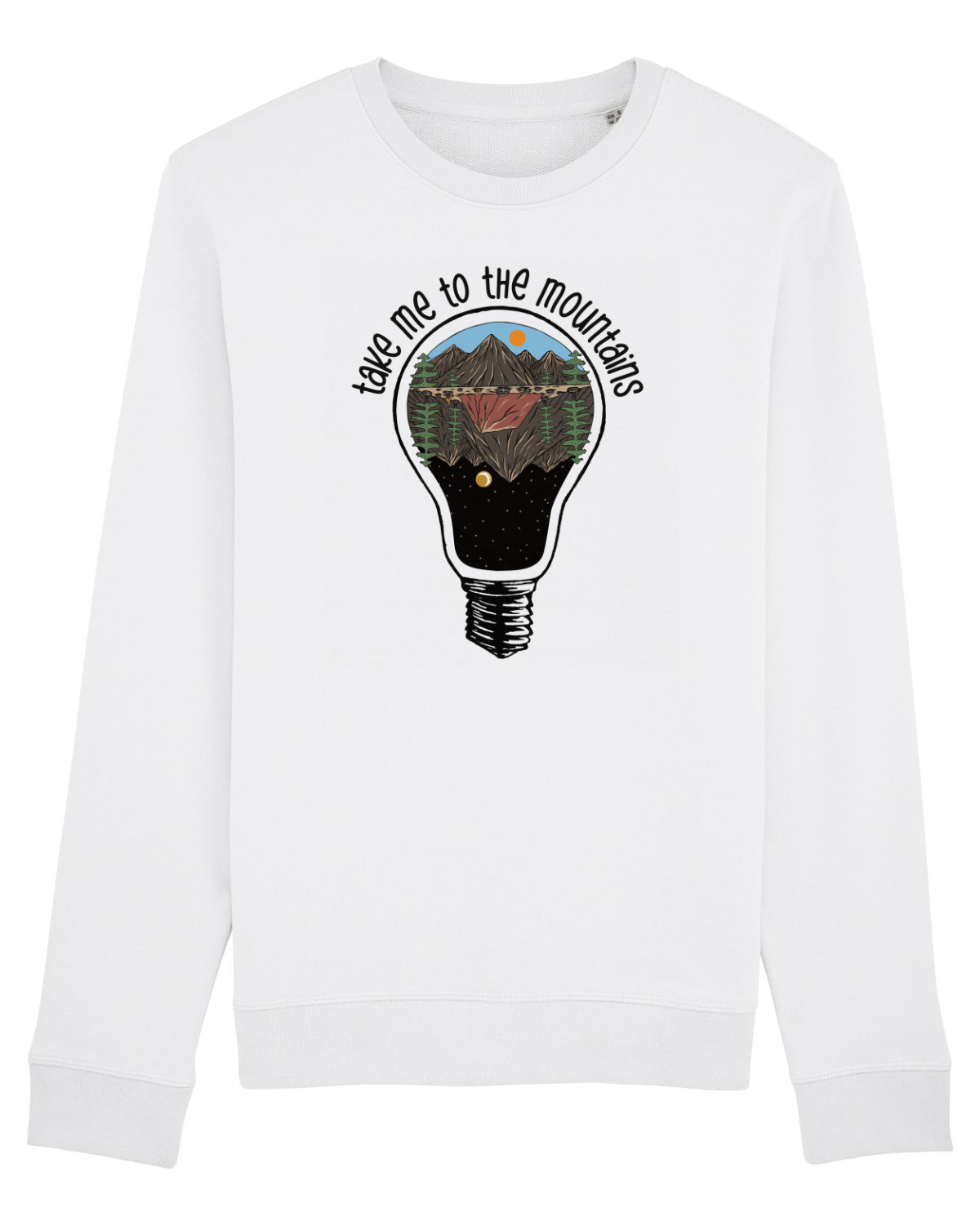 Bluză mânecă lungă Unisex Rise White