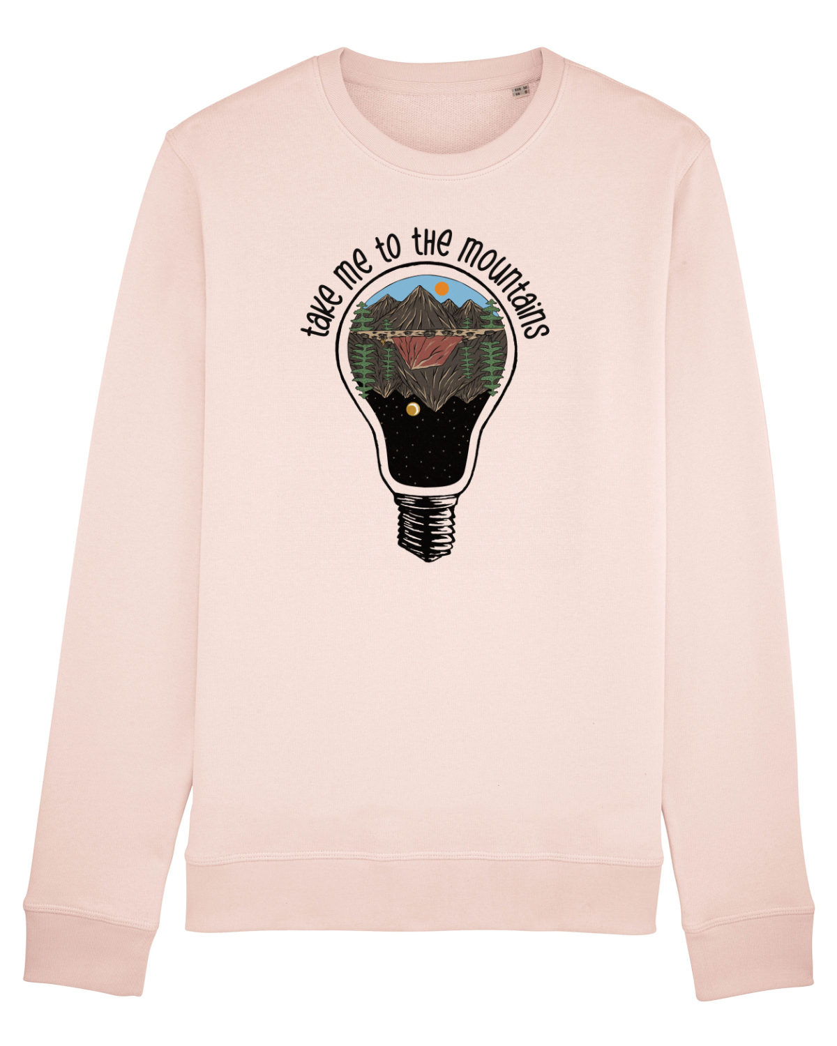 Bluză mânecă lungă Unisex Rise Candy Pink