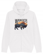 pentru aventurieri - Wander Bison Hanorac cu fermoar Unisex Connector