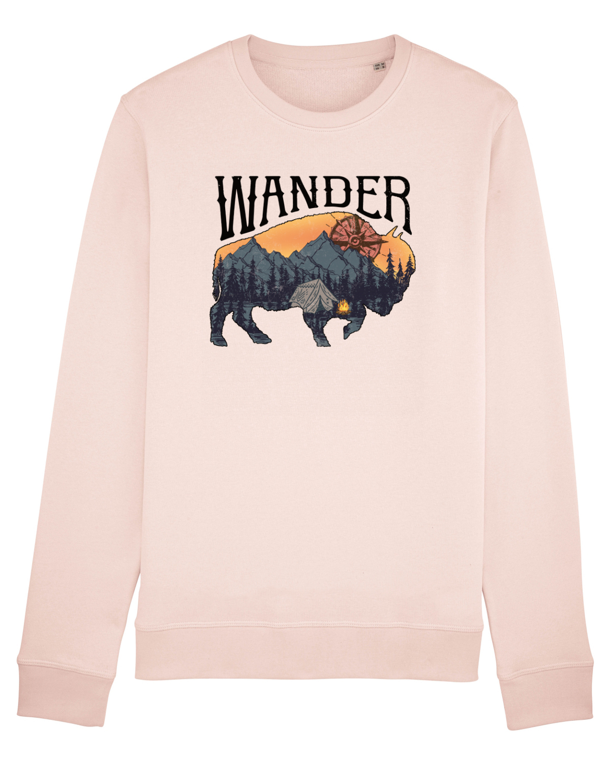 Bluză mânecă lungă Unisex Rise Candy Pink