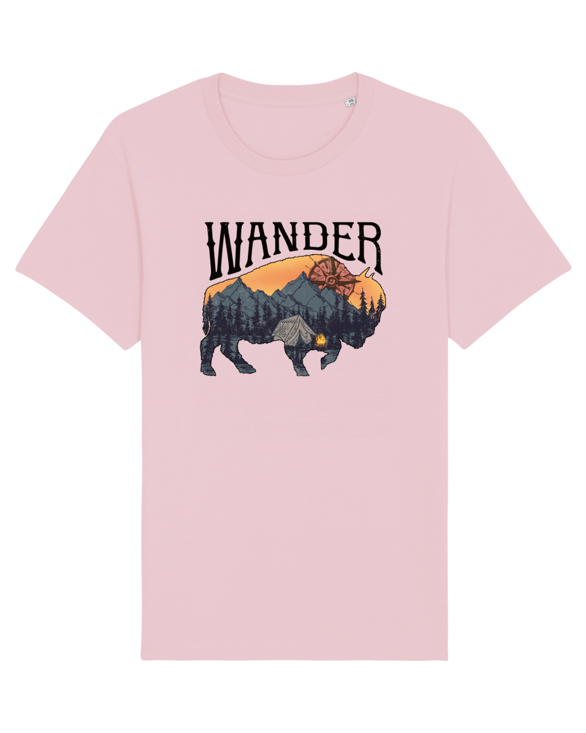 Tricou mânecă scurtă Unisex Rocker Cotton Pink