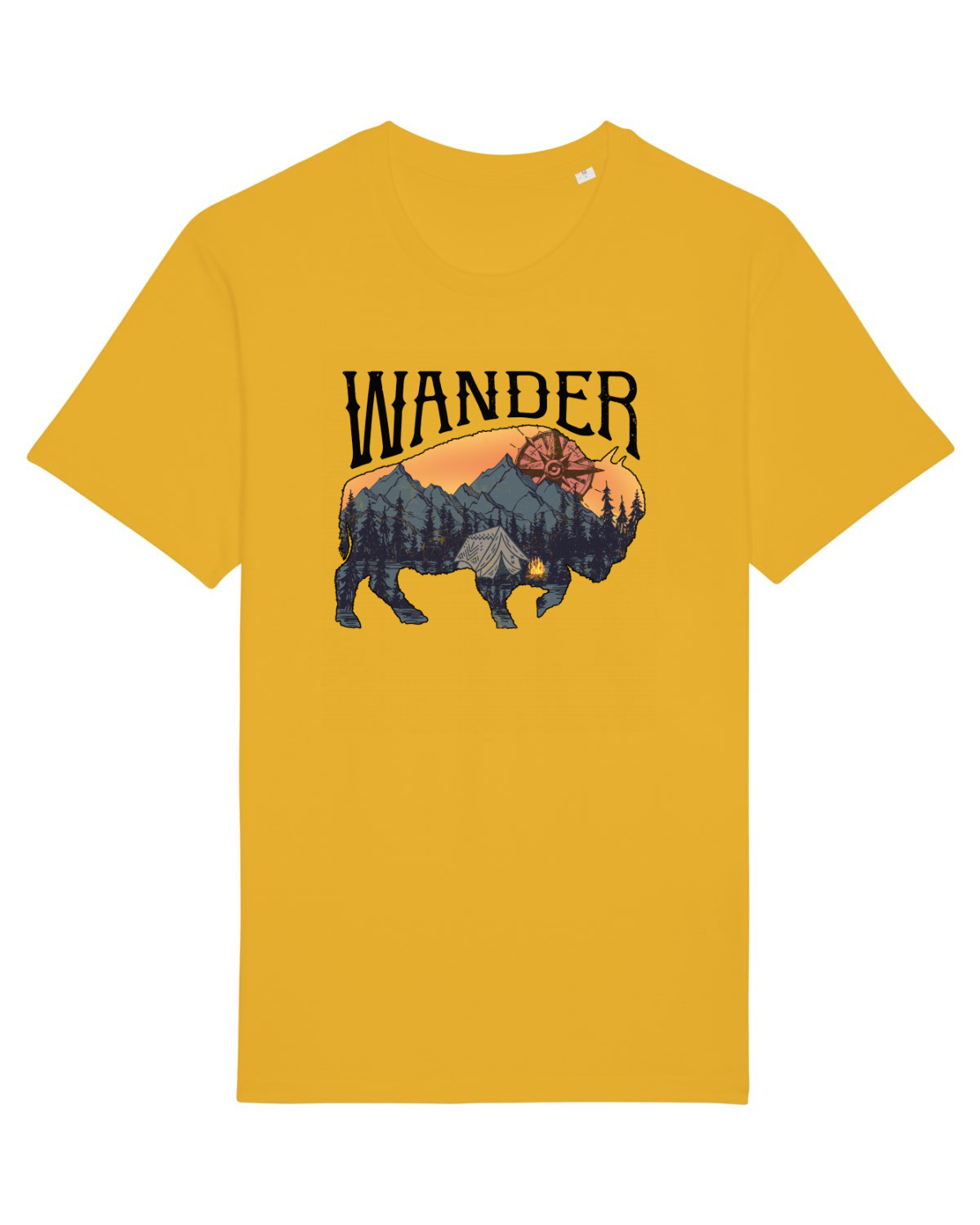 Tricou mânecă scurtă Unisex Rocker Spectra Yellow