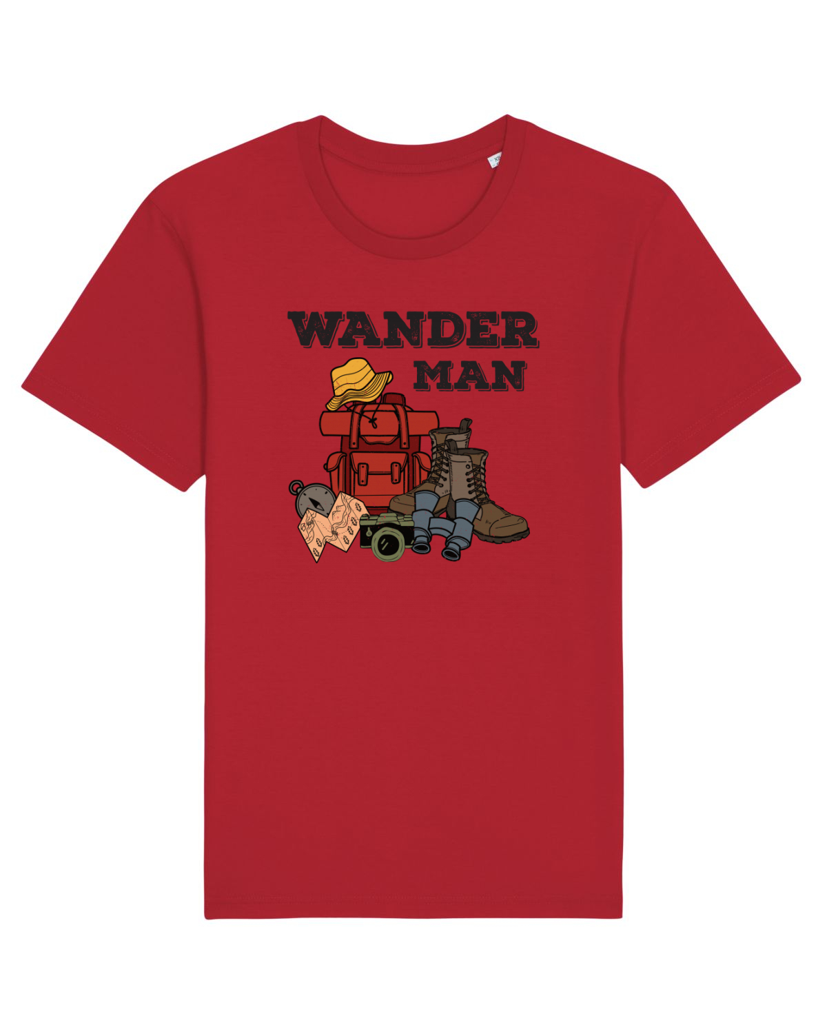 Tricou mânecă scurtă Unisex Rocker Red
