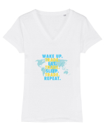 TRADE Tricou mânecă scurtă guler V Damă Evoker