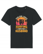 This Girl Loves Surfing With Her Husband Tricou mânecă scurtă Unisex Rocker