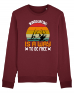 Windsurfing is a way to be free Bluză mânecă lungă Unisex Rise