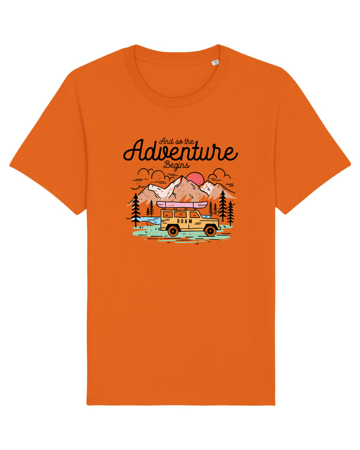 Tricou mânecă scurtă Unisex Rocker Bright Orange