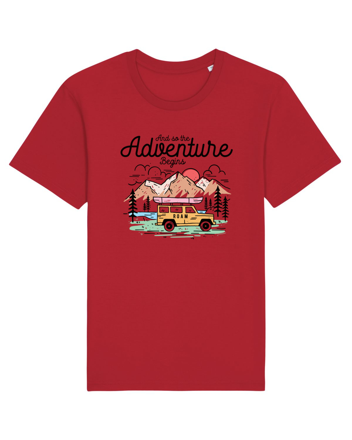 Tricou mânecă scurtă Unisex Rocker Red