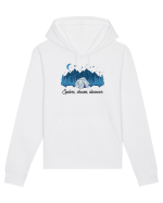 in stil line art - Explore dream discover Hanorac Unisex Drummer