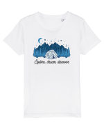 in stil line art - Explore dream discover Tricou mânecă scurtă  Copii Mini Creator