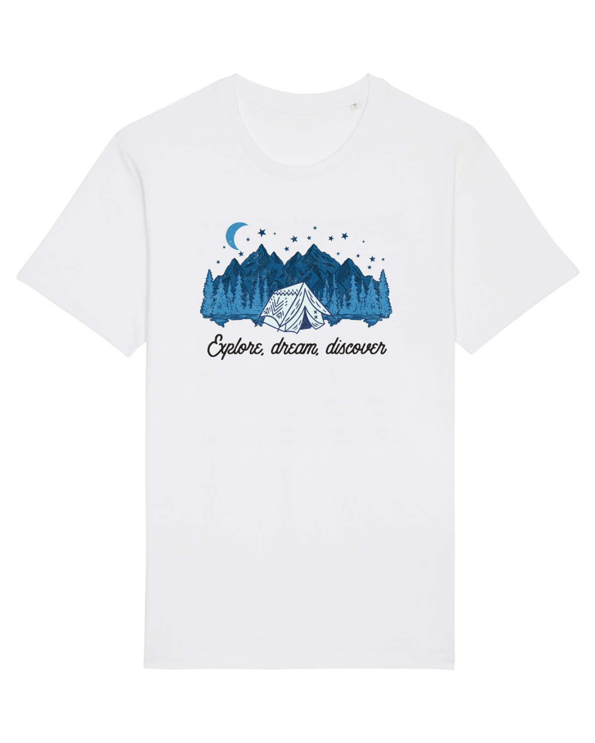 Tricou mânecă scurtă Unisex Rocker White