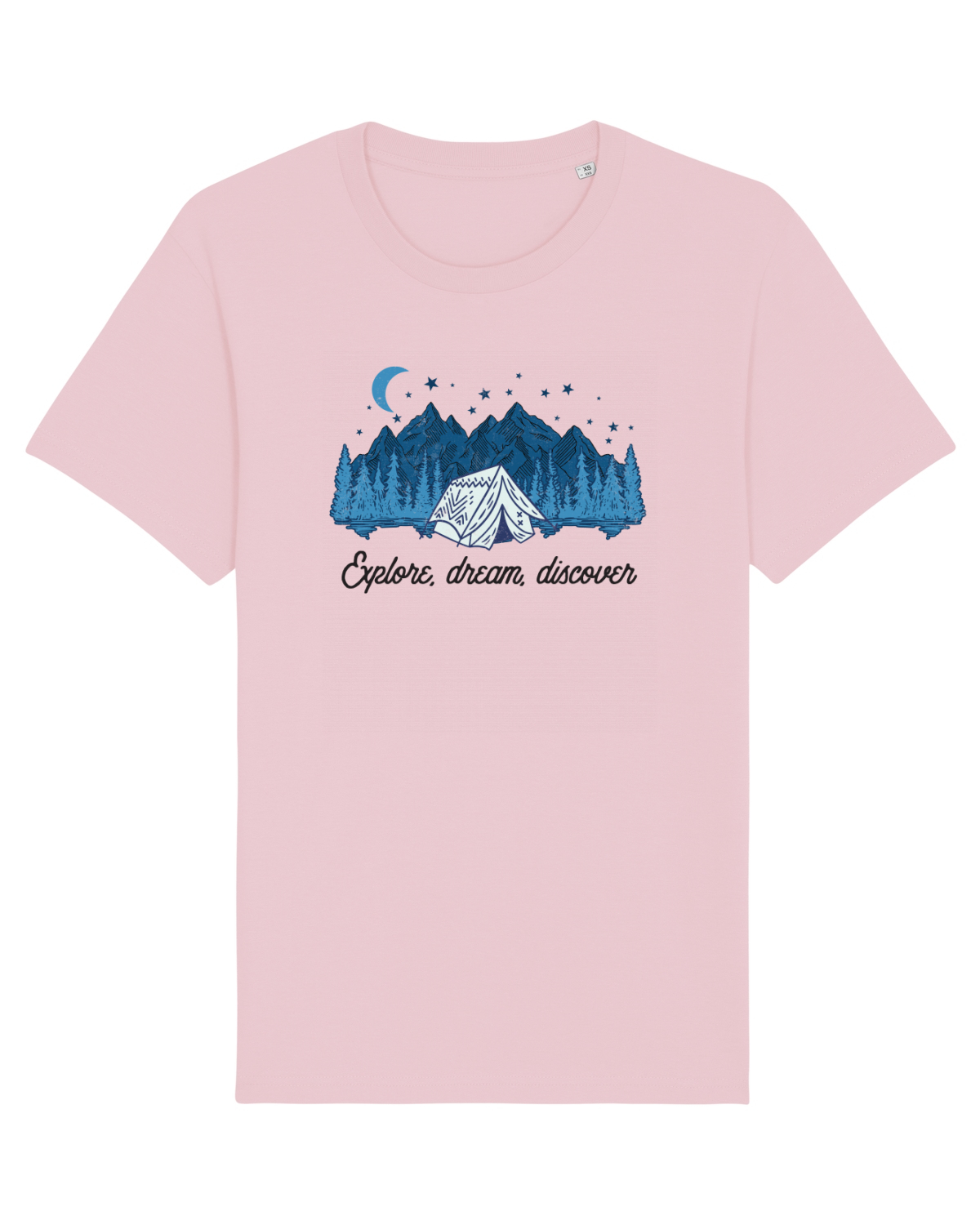 Tricou mânecă scurtă Unisex Rocker Cotton Pink