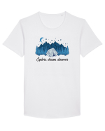 in stil line art - Explore dream discover Tricou mânecă scurtă guler larg Bărbat Skater