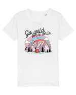 in stil line art - Go wild for a while Tricou mânecă scurtă  Copii Mini Creator