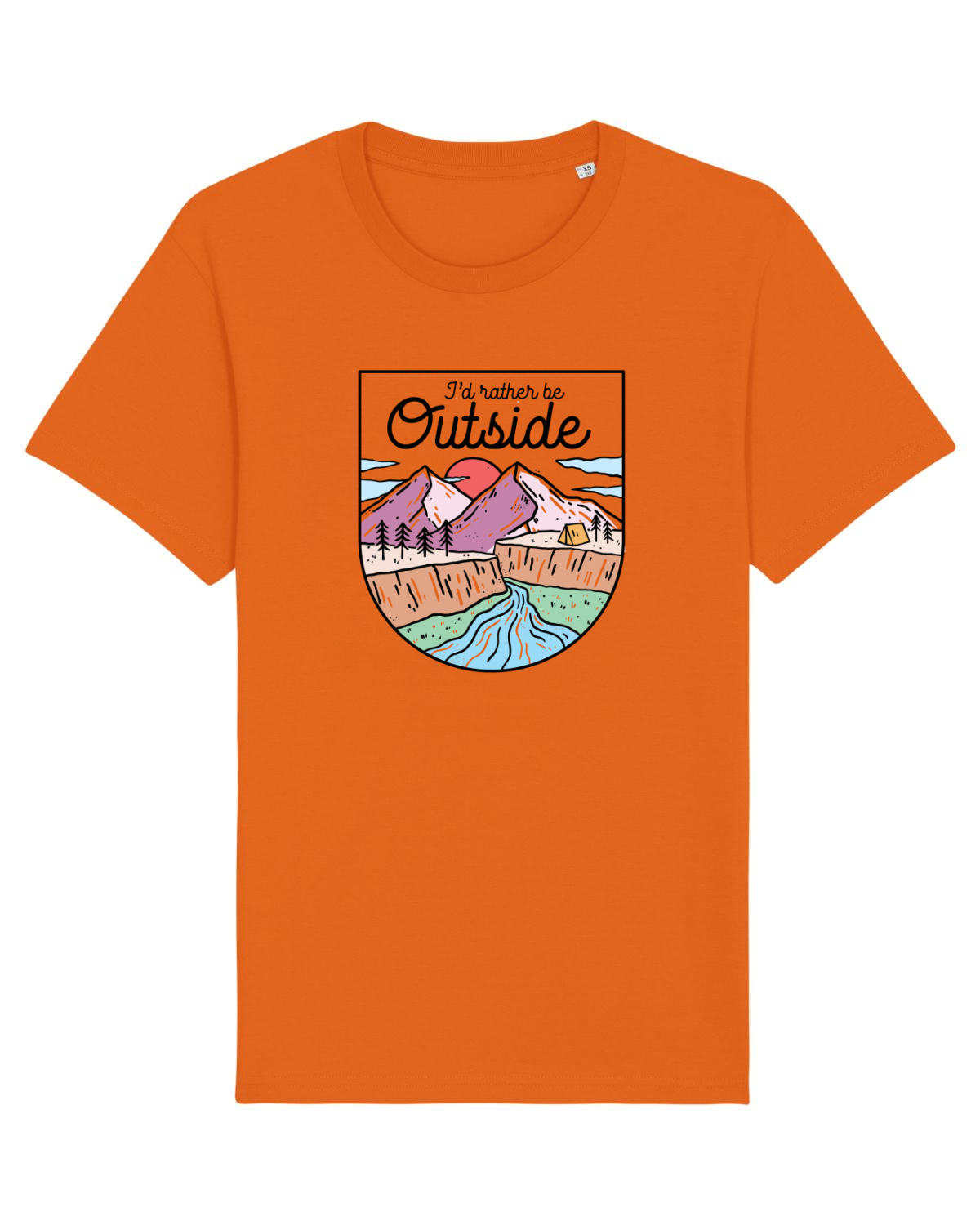 Tricou mânecă scurtă Unisex Rocker Bright Orange