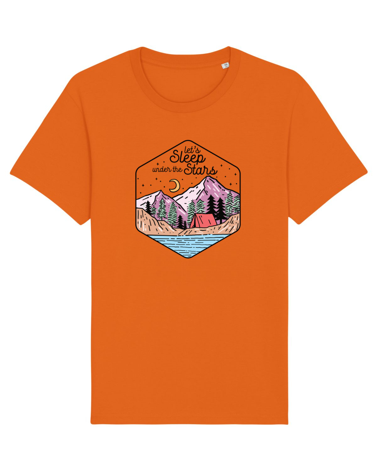 Tricou mânecă scurtă Unisex Rocker Bright Orange