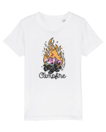 in stil line art - Life is better around the campfire Tricou mânecă scurtă  Copii Mini Creator