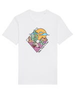 in stil line art - Stay wild and free Tricou mânecă scurtă Unisex Rocker