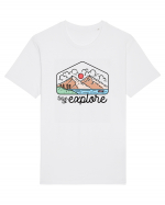 in stil line art - Time to explore Tricou mânecă scurtă Unisex Rocker