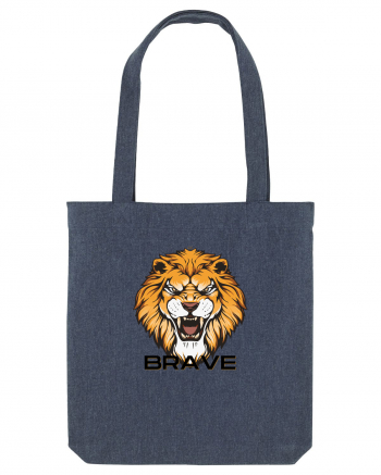 Be brave Lion Midnight Blue