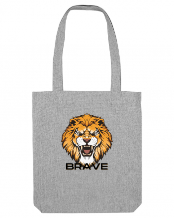 Be brave Lion Heather Grey