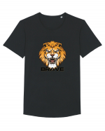 Be brave Lion Tricou mânecă scurtă guler larg Bărbat Skater