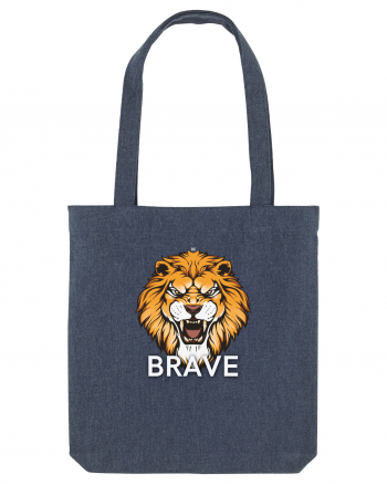 Be brave Lion Midnight Blue