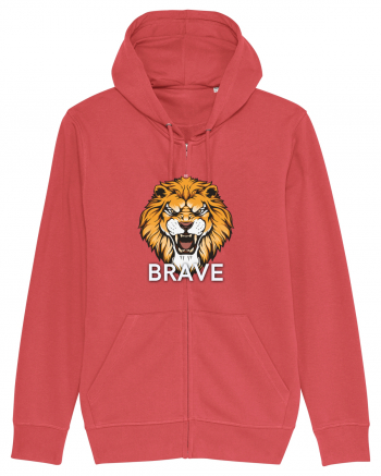 Be brave Lion Carmine Red