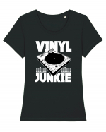 Vinyl Junkie Tricou mânecă scurtă guler larg fitted Damă Expresser