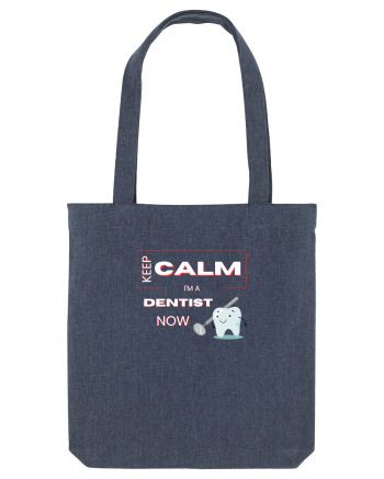 keep calm i m a dentist now Midnight Blue