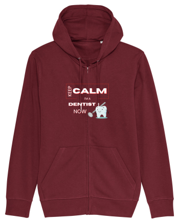 keep calm i m a dentist now Burgundy