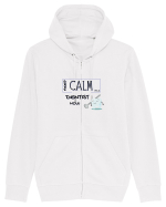 keep calm i m a dentist now Hanorac cu fermoar Unisex Connector